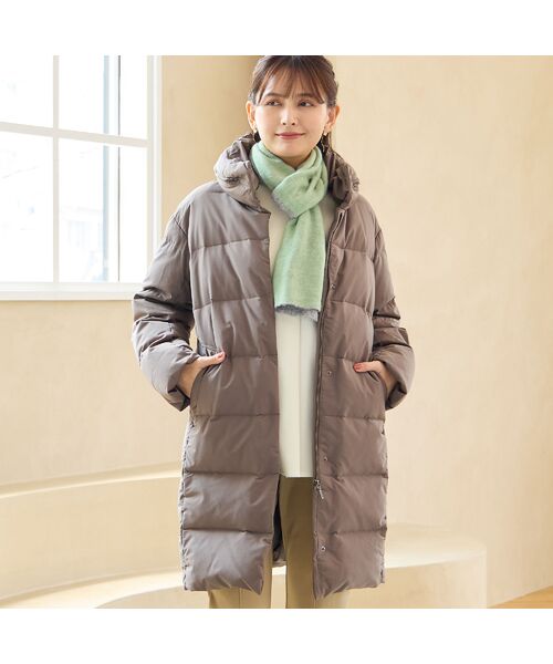 LOBJIE / ロブジェ ダウンジャケット・ベスト | 【一部店舗・WEB限定・フード収納可】コクーンダウンコート | 詳細9