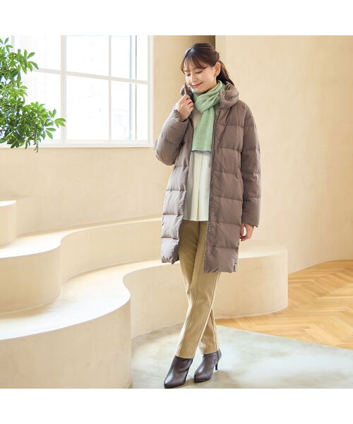 LOBJIE / ロブジェ ダウンジャケット・ベスト | 【一部店舗・WEB限定・フード収納可】コクーンダウンコート | 詳細12
