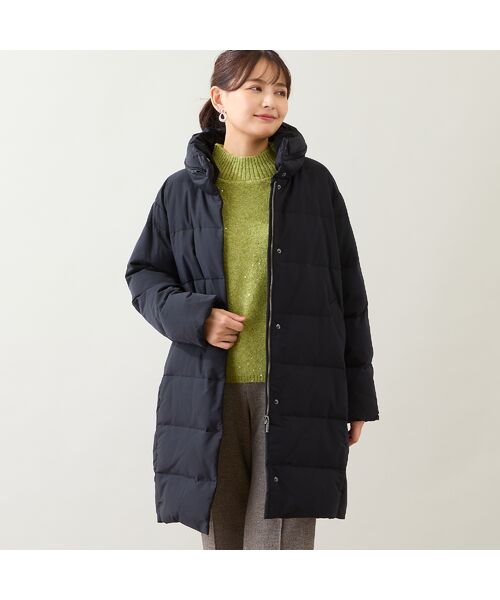 LOBJIE / ロブジェ ダウンジャケット・ベスト | 【一部店舗・WEB限定・フード収納可】コクーンダウンコート | 詳細14
