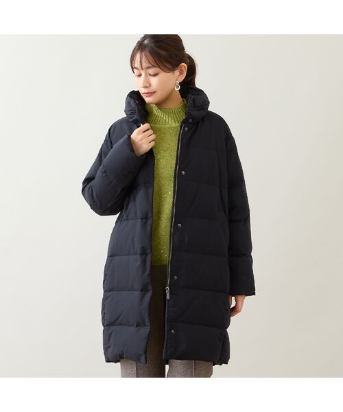 LOBJIE/ロブジェ 【一部店舗・WEB限定・フード収納可】コクーンダウンコート ブラック M LOBJIE/ロブジェ 【一部店舗・WEB限定・フード収納可】コクーンダウンコート ブラック M