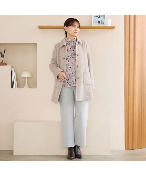 LOBJIE / ロブジェ ステンカラーコート | ステンカラーシャギーコート | 詳細2