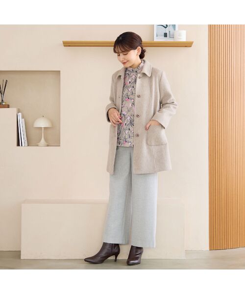 LOBJIE / ロブジェ ステンカラーコート | ステンカラーシャギーコート | 詳細4