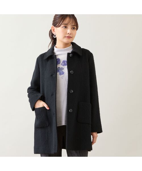 LOBJIE / ロブジェ ステンカラーコート | ステンカラーシャギーコート | 詳細9