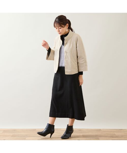 LOBJIE / ロブジェ その他アウター | 【キルティング裏地つき】Aラインジャケット | 詳細4