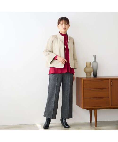 LOBJIE / ロブジェ その他アウター | 【キルティング裏地つき】Aラインジャケット | 詳細7