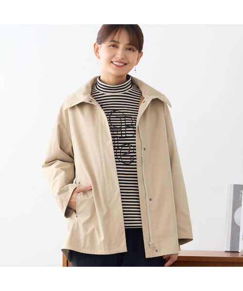 LOBJIE / ロブジェ ダウンジャケット・ベスト | パーテーションダウン ステンカラージャケット | 詳細1