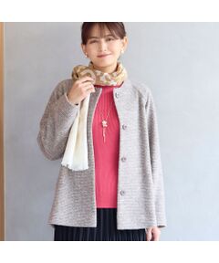 LOBJIE / ロブジェ その他アウター | スライバーニットAラインジャケット