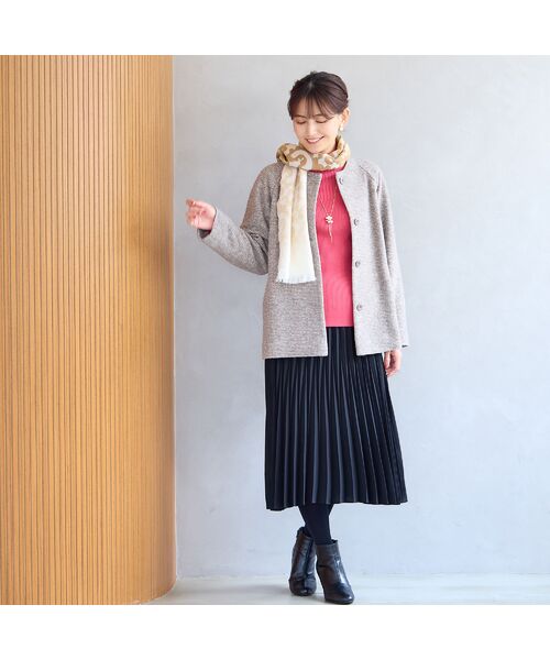 LOBJIE / ロブジェ その他アウター | スライバーニットAラインジャケット | 詳細5