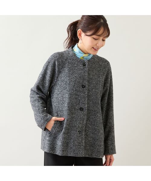 LOBJIE / ロブジェ その他アウター | スライバーニットAラインジャケット | 詳細7