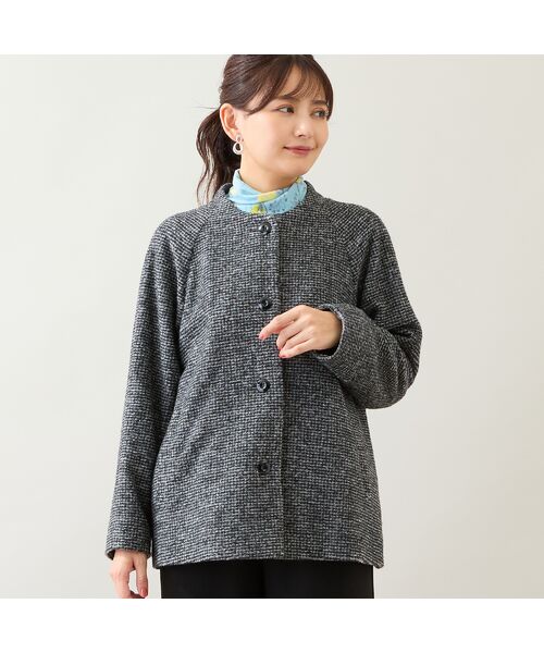 LOBJIE / ロブジェ その他アウター | スライバーニットAラインジャケット | 詳細8