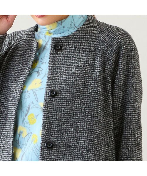 LOBJIE / ロブジェ その他アウター | スライバーニットAラインジャケット | 詳細9