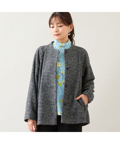 LOBJIE / ロブジェ その他アウター | スライバーニットAラインジャケット | 詳細10