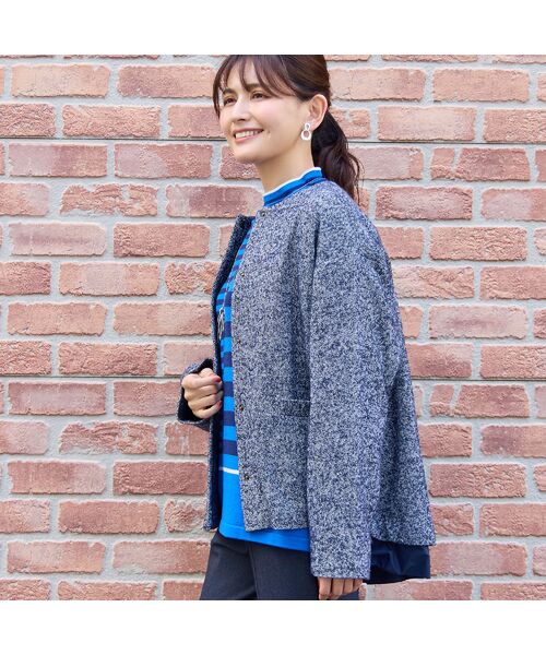 LOBJIE / ロブジェ ダウンジャケット・ベスト | 【一部店舗・WEB限定】ツイードダウンジャケット | 詳細7