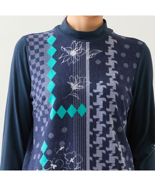 LOBJIE / ロブジェ カットソー | 【洗える・日本製】花幾何柄カットソー | 詳細3