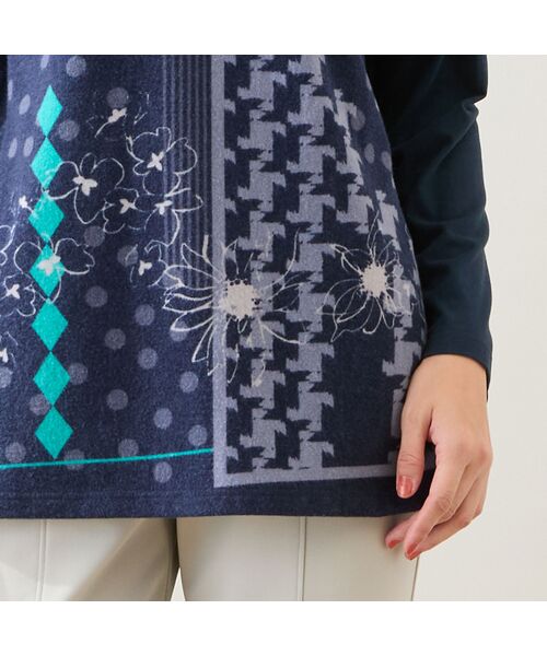 LOBJIE / ロブジェ カットソー | 【洗える・日本製】花幾何柄カットソー | 詳細4