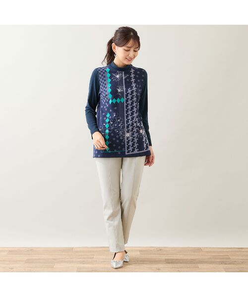 LOBJIE / ロブジェ カットソー | 【洗える・日本製】花幾何柄カットソー | 詳細6