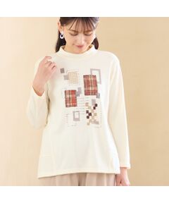 LOBJIE / ロブジェ カットソー | 【日本製】ブロック刺繍カットソー