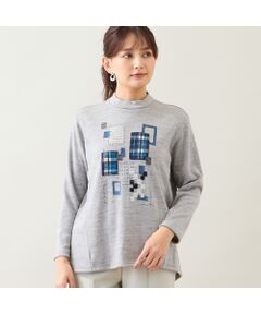 LOBJIE / ロブジェ カットソー | 【日本製】ブロック刺繍カットソー