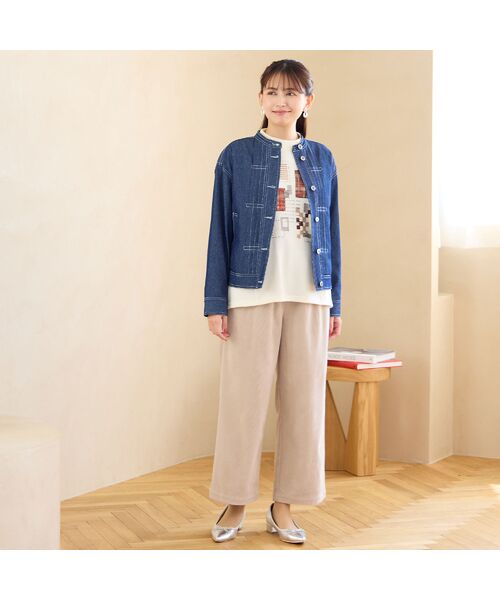 LOBJIE / ロブジェ カットソー | 【日本製】ブロック刺繍カットソー | 詳細8