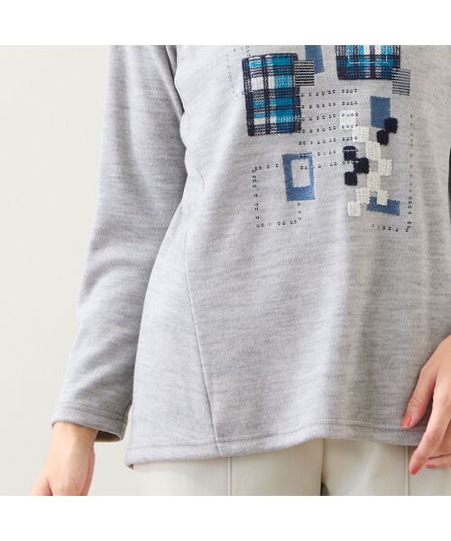 LOBJIE / ロブジェ カットソー | 【日本製】ブロック刺繍カットソー | 詳細11