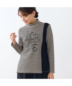LOBJIE / ロブジェ カーディガン・ボレロ | 【洗える・日本製】LOBJIE刺繍 ボーダーカットソー