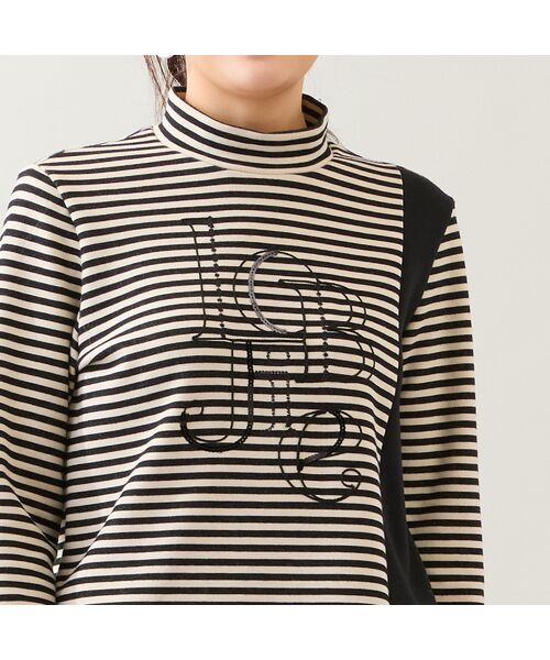 LOBJIE / ロブジェ カーディガン・ボレロ | 【洗える・日本製】LOBJIE刺繍 ボーダーカットソー | 詳細3