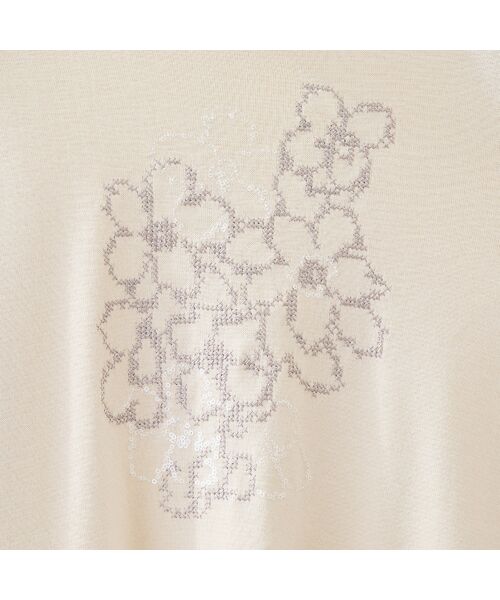 LOBJIE / ロブジェ カットソー | 【洗える・日本製】花刺繍カットソー | 詳細3