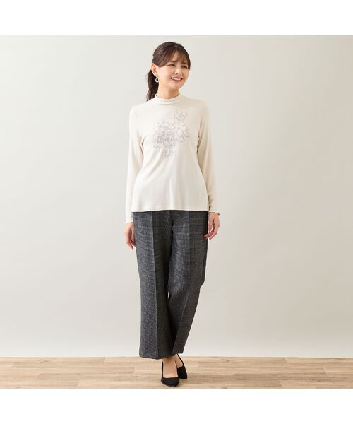 LOBJIE / ロブジェ カットソー | 【洗える・日本製】花刺繍カットソー | 詳細4