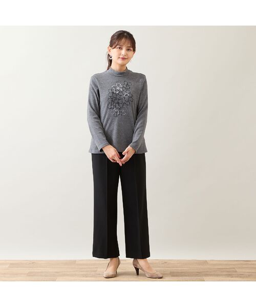 LOBJIE / ロブジェ カットソー | 【洗える・日本製】花刺繍カットソー | 詳細11