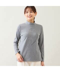 LOBJIE / ロブジェ カットソー | 【洗える】ボールチェーン刺繍カットソー