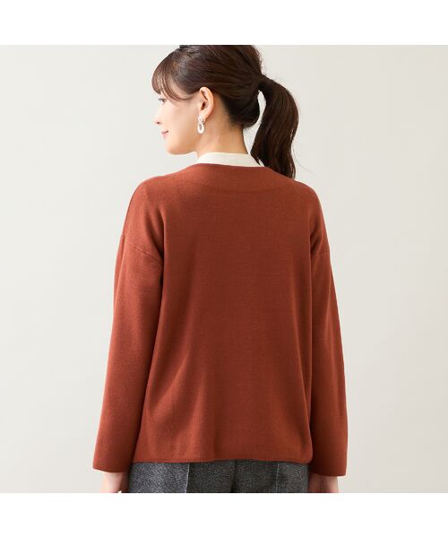 LOBJIE / ロブジェ カーディガン・ボレロ | 【アンサンブル可】Vネックニットカーディガン | 詳細1