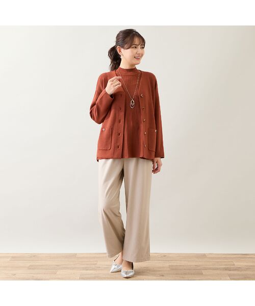 LOBJIE / ロブジェ カーディガン・ボレロ | 【アンサンブル可】Vネックニットカーディガン | 詳細7