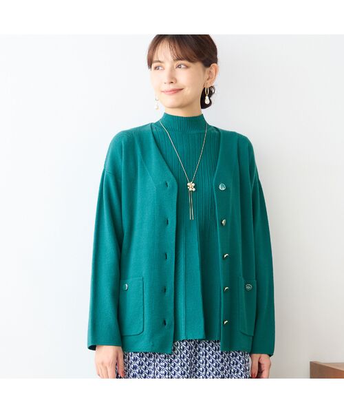 LOBJIE / ロブジェ カーディガン・ボレロ | 【アンサンブル可】Vネックニットカーディガン | 詳細11