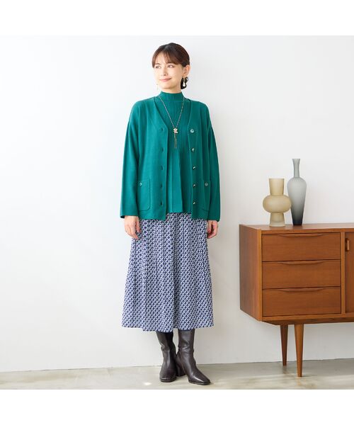 LOBJIE / ロブジェ カーディガン・ボレロ | 【アンサンブル可】Vネックニットカーディガン | 詳細14