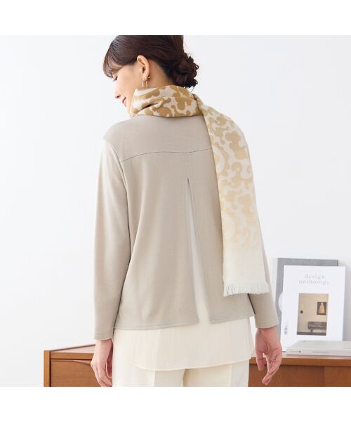 LOBJIE / ロブジェ マフラー・ショール・スヌード・ストール | 【洗える・フランス製】グラデーションジャカードマフラー | 詳細2