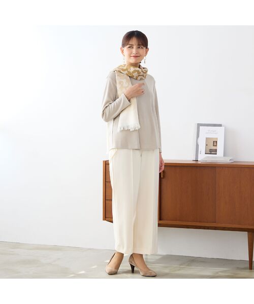 LOBJIE / ロブジェ マフラー・ショール・スヌード・ストール | 【洗える・フランス製】グラデーションジャカードマフラー | 詳細3