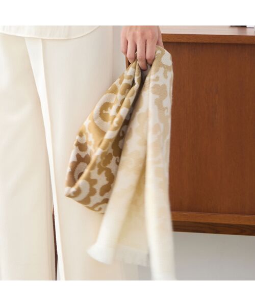 LOBJIE / ロブジェ マフラー・ショール・スヌード・ストール | 【洗える・フランス製】グラデーションジャカードマフラー | 詳細6