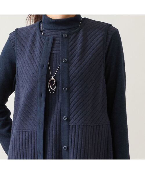 LOBJIE / ロブジェ ベスト | 【洗える・アンサンブル可】起毛リブベスト | 詳細2