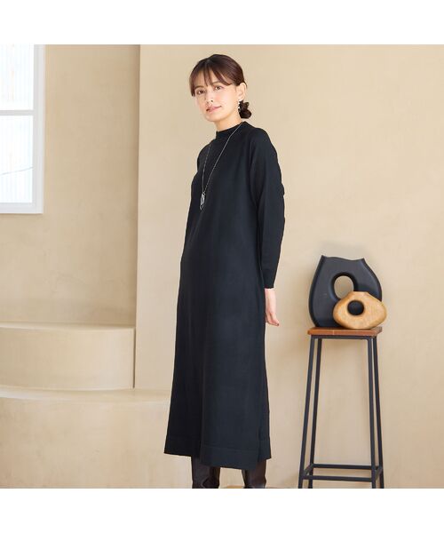 LOBJIE / ロブジェ ミニ丈・ひざ丈ワンピース | 【アンサンブルアイテム】ベストつきニットワンピース | 詳細4