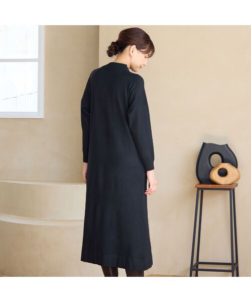 LOBJIE / ロブジェ ミニ丈・ひざ丈ワンピース | 【アンサンブルアイテム】ベストつきニットワンピース | 詳細5