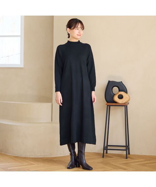 LOBJIE / ロブジェ ミニ丈・ひざ丈ワンピース | 【アンサンブルアイテム】ベストつきニットワンピース | 詳細8