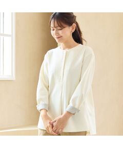 LOBJIE / ロブジェ シャツ・ブラウス | 【洗える】両面起毛ブラウス