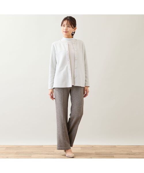 LOBJIE / ロブジェ カーディガン・ボレロ | 【洗える・アンサンブル可】起毛リブカーディガン | 詳細3