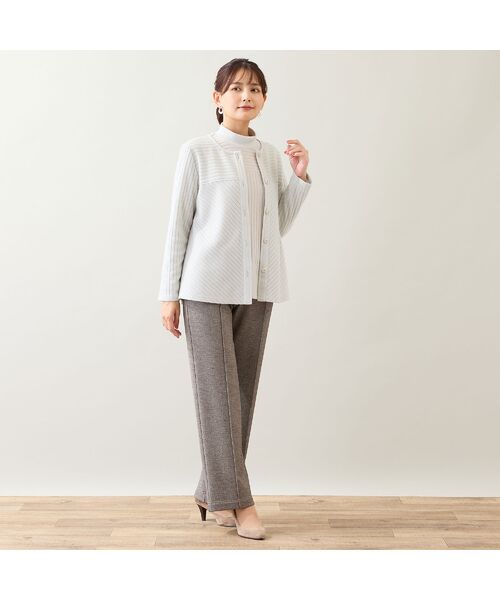 LOBJIE / ロブジェ カーディガン・ボレロ | 【洗える・アンサンブル可】起毛リブカーディガン | 詳細4