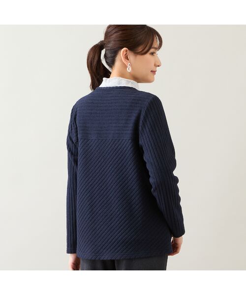 LOBJIE / ロブジェ カーディガン・ボレロ | 【洗える・アンサンブル可】起毛リブカーディガン | 詳細6