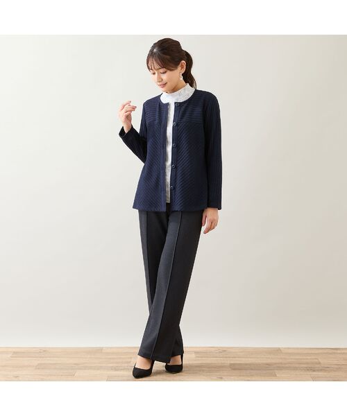 LOBJIE / ロブジェ カーディガン・ボレロ | 【洗える・アンサンブル可】起毛リブカーディガン | 詳細8