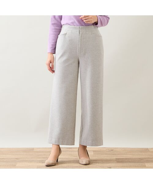 LOBJIE / ロブジェ その他パンツ | 【洗える・S～LLサイズ】両面起毛ツィーディーワイドパンツ | 詳細1