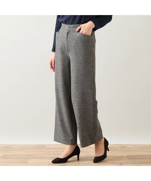 LOBJIE / ロブジェ その他パンツ | 【洗える・S～LLサイズ】両面起毛ツィーディーワイドパンツ | 詳細9