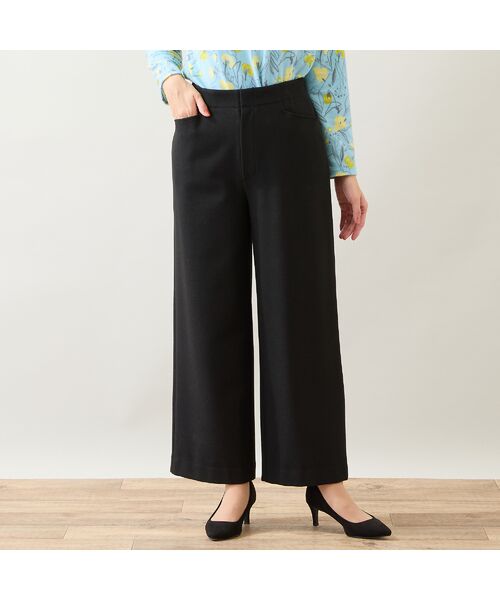 LOBJIE / ロブジェ その他パンツ | 【洗える・S～LLサイズ】両面起毛ツィーディーワイドパンツ | 詳細13