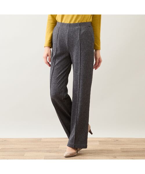 LOBJIE / ロブジェ その他パンツ | 【洗える】ツイーディープリント裏起毛パンツ | 詳細1